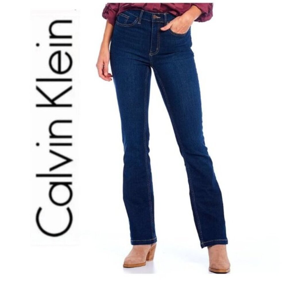 CALVIN Klein Jeans High Rise Bootcut Jeans blue Size 29 DUP